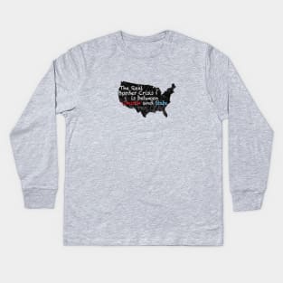 The Real Border Crisis is between Church and State Kids Long Sleeve T-Shirt